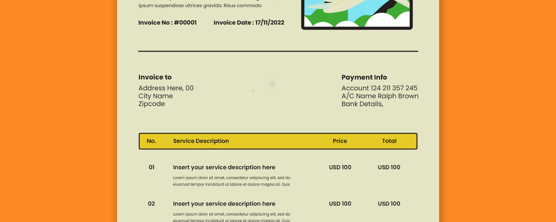 Colorado Springs pay stub template