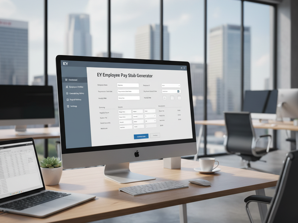 EY employee pay stub