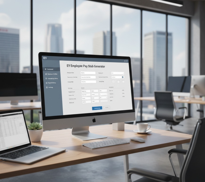 EY employee pay stub