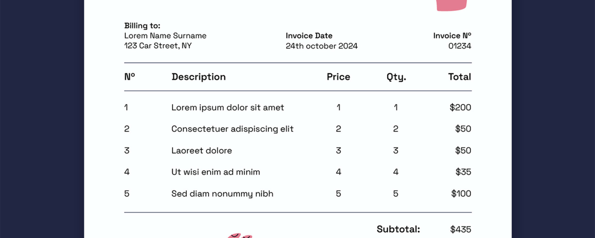 car buying pay stub