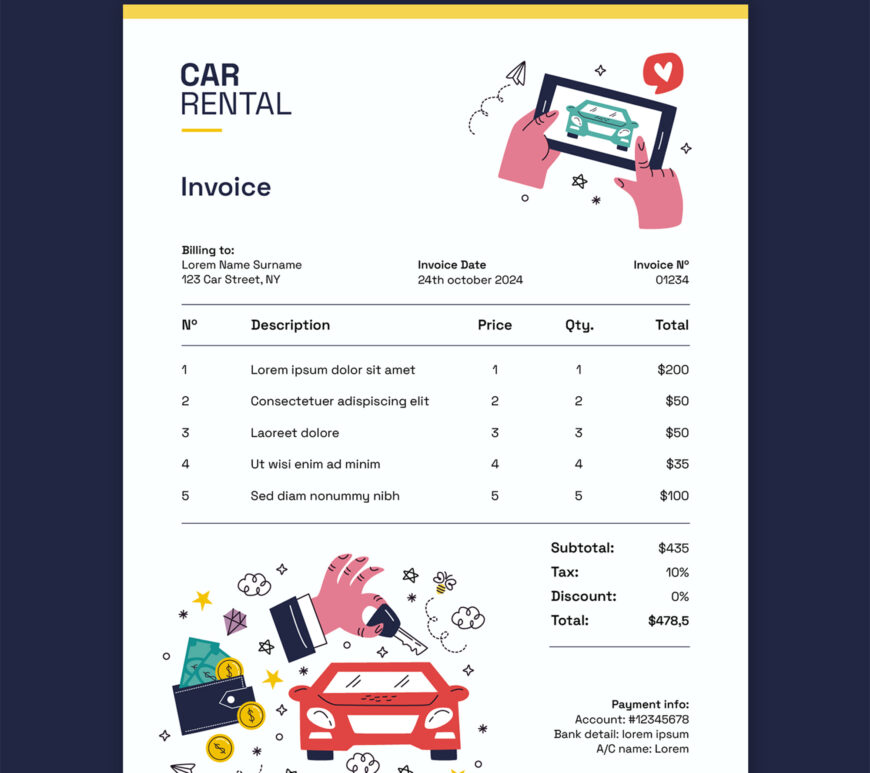 car buying pay stub